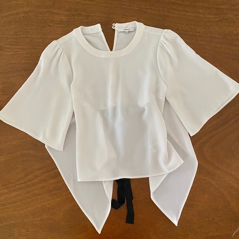 Anthropologie Ro & De white top